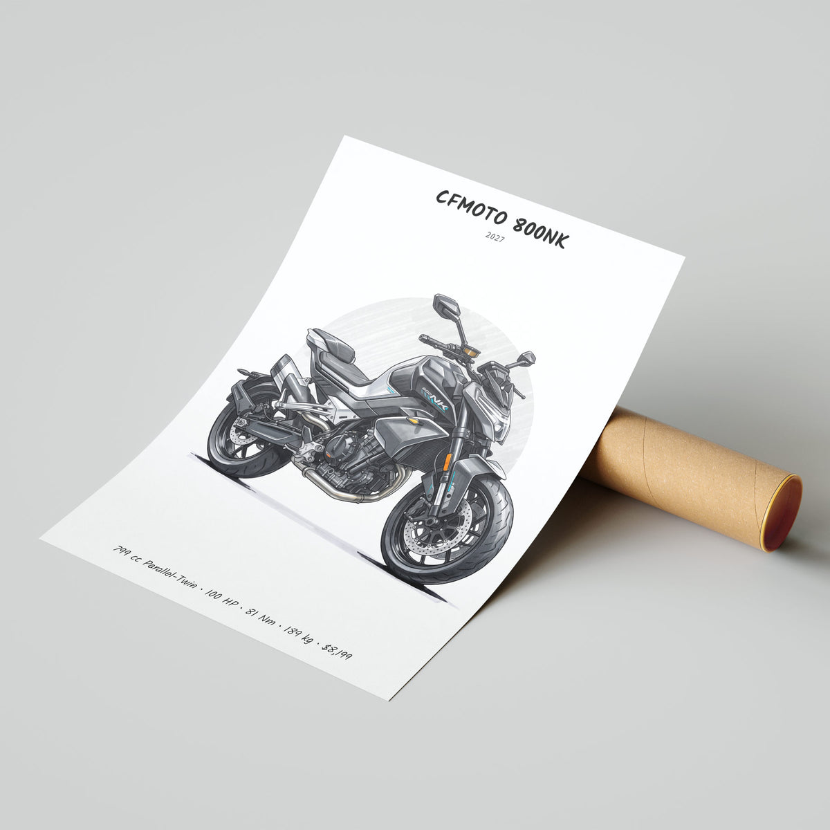 CFMOTO 800NK 2027 Poster