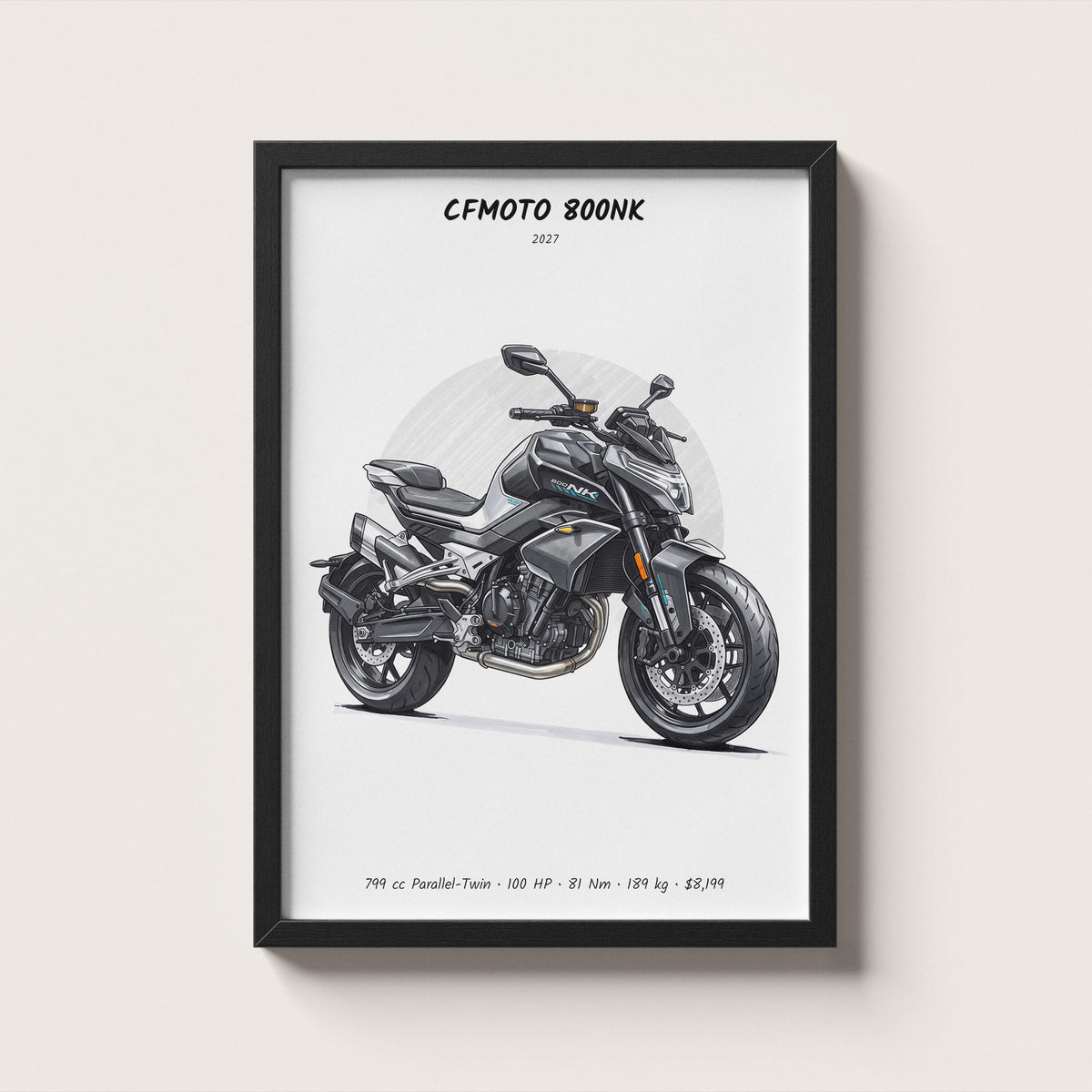CFMOTO 800NK 2027 Wall Art