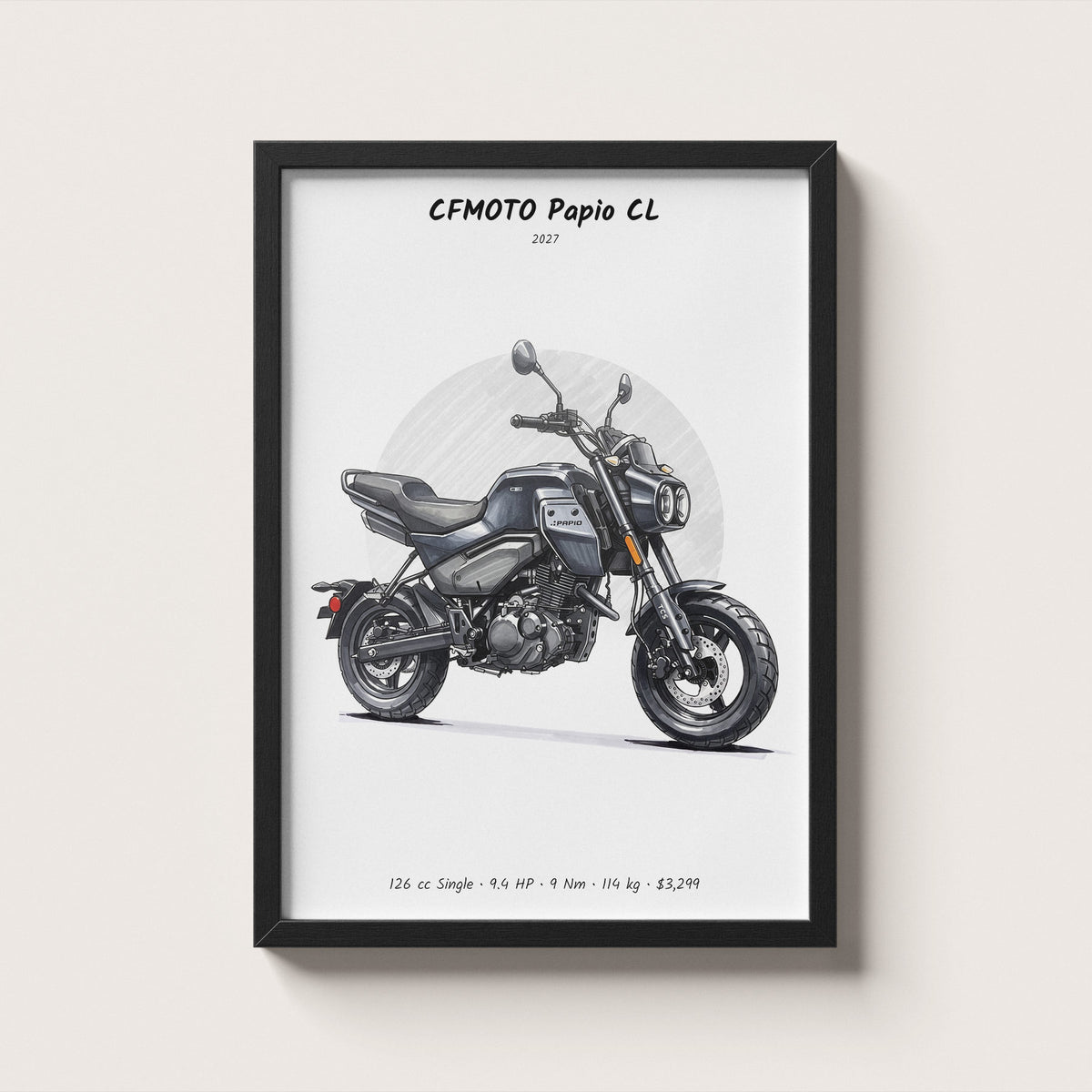 CFMOTO Papio CL 2027 Wall Art