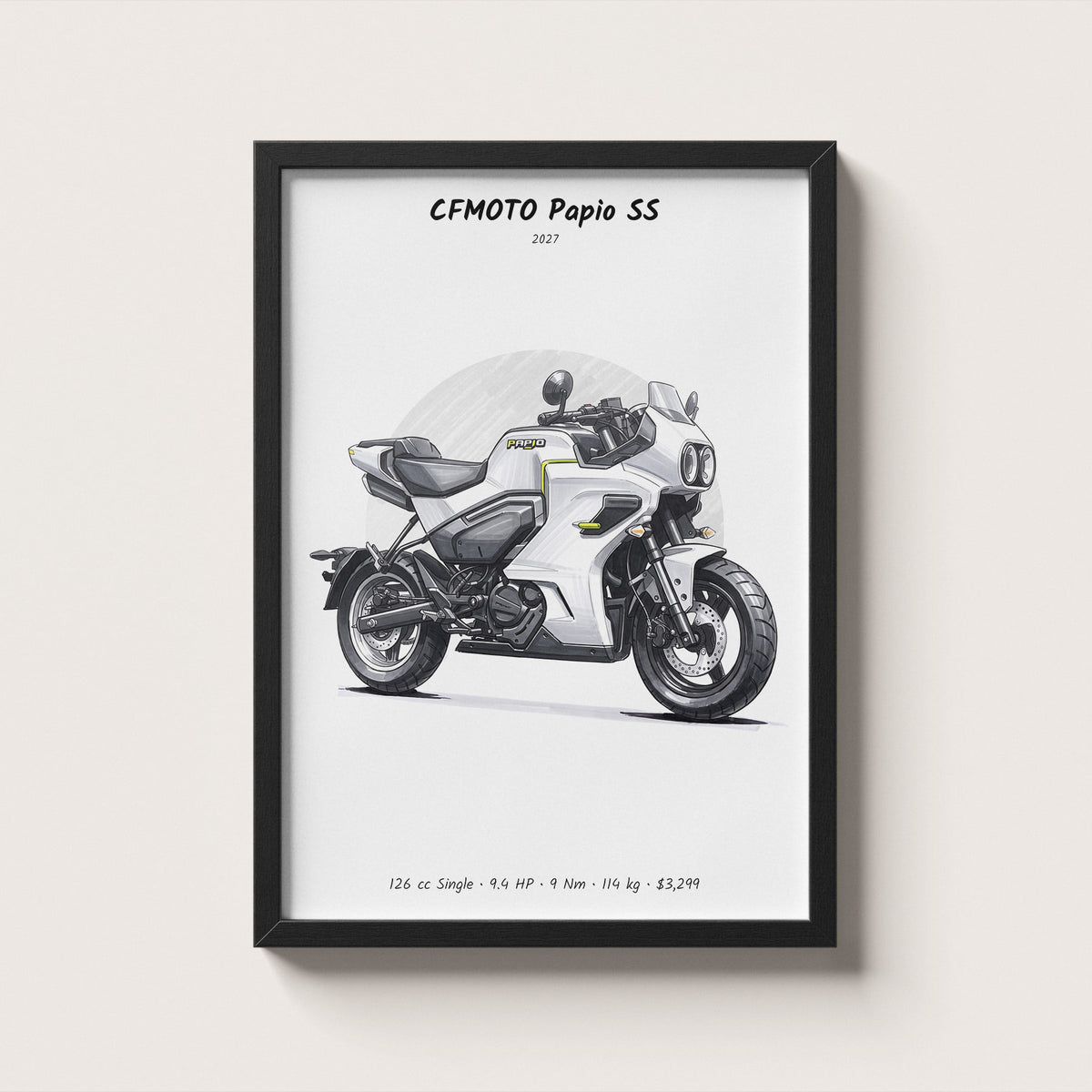 CFMOTO Papio SS 2027 Wall Art