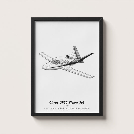 Cirrus SF50 Vision Jet Wall Art