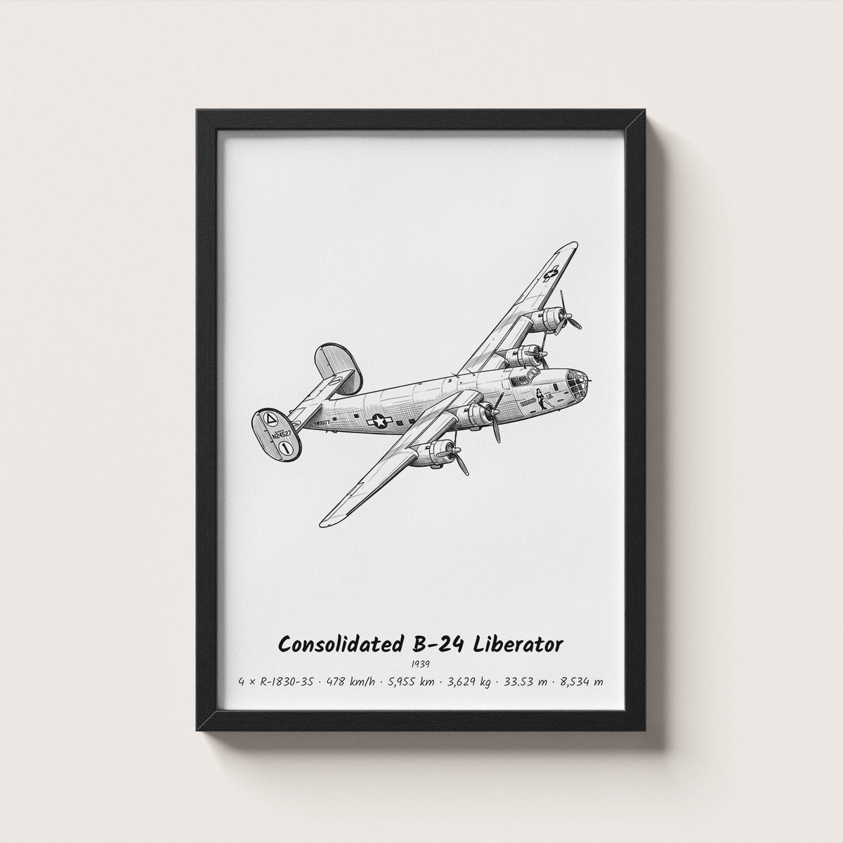 Consolidated B-24 Liberator Wall Art