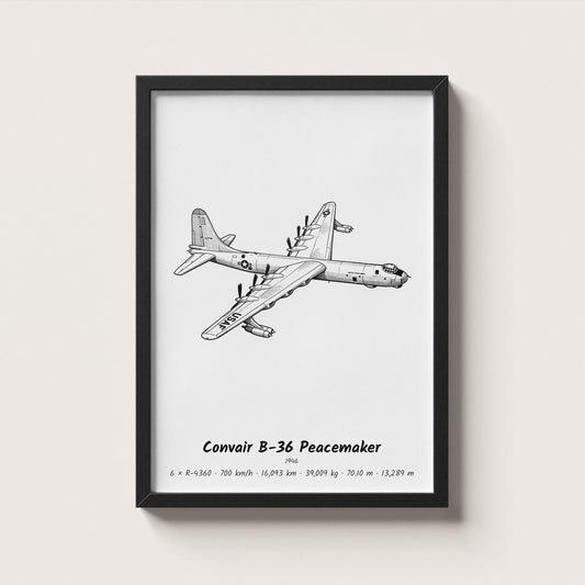 Convair B-36 Peacemaker Wall Art