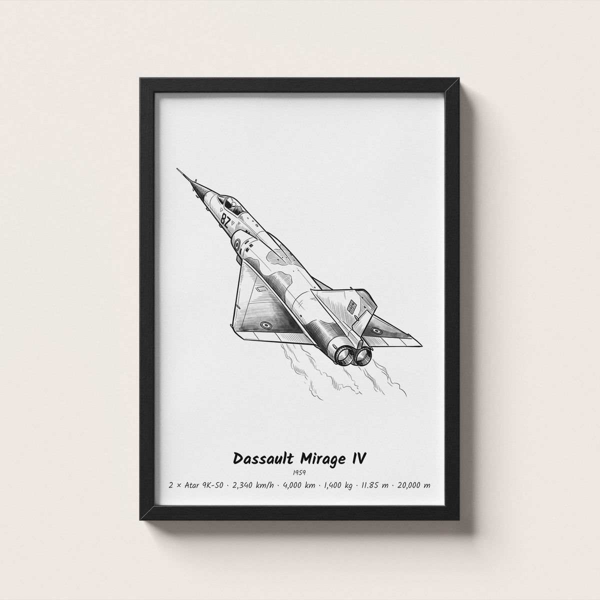 Dassault Mirage IV Wall Art