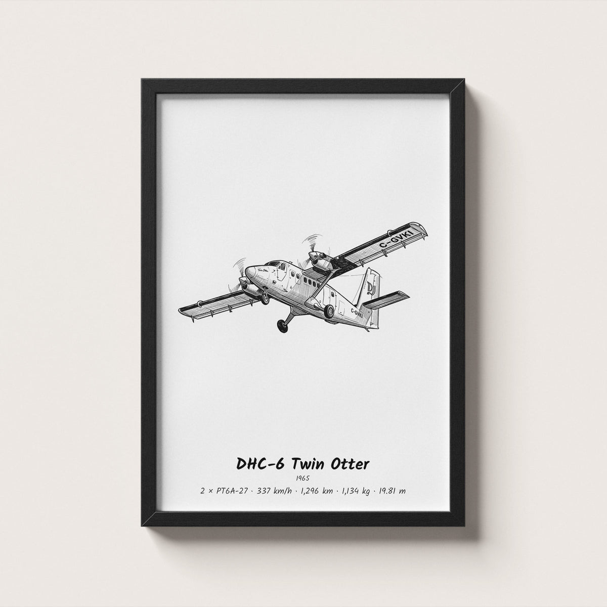 De Havilland Canada DHC-6 Twin Otter Wall Art