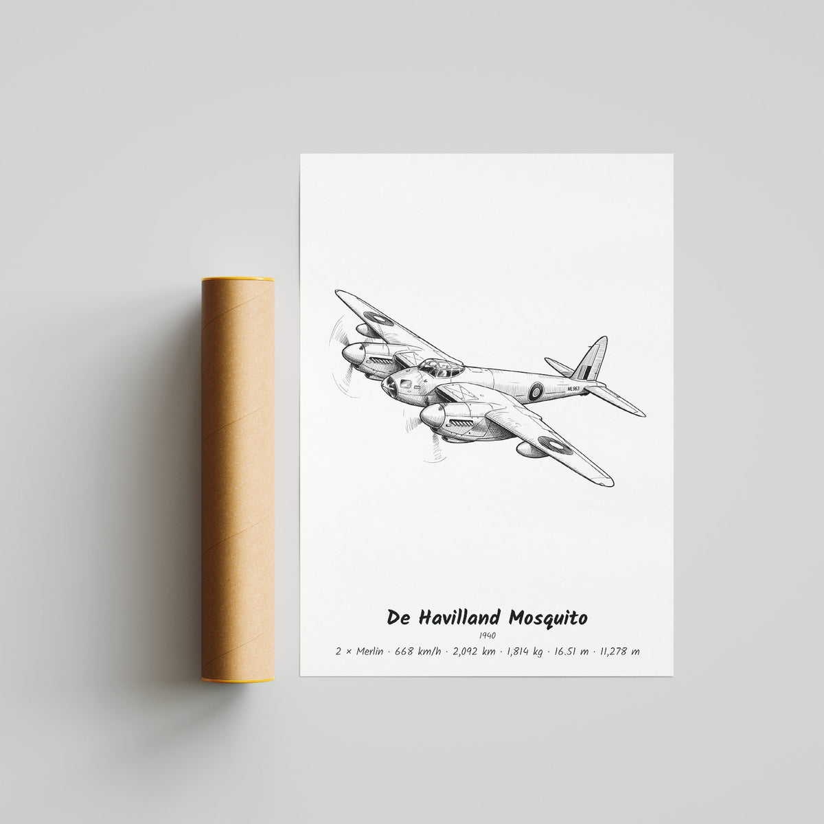 De Havilland Mosquito Poster Print