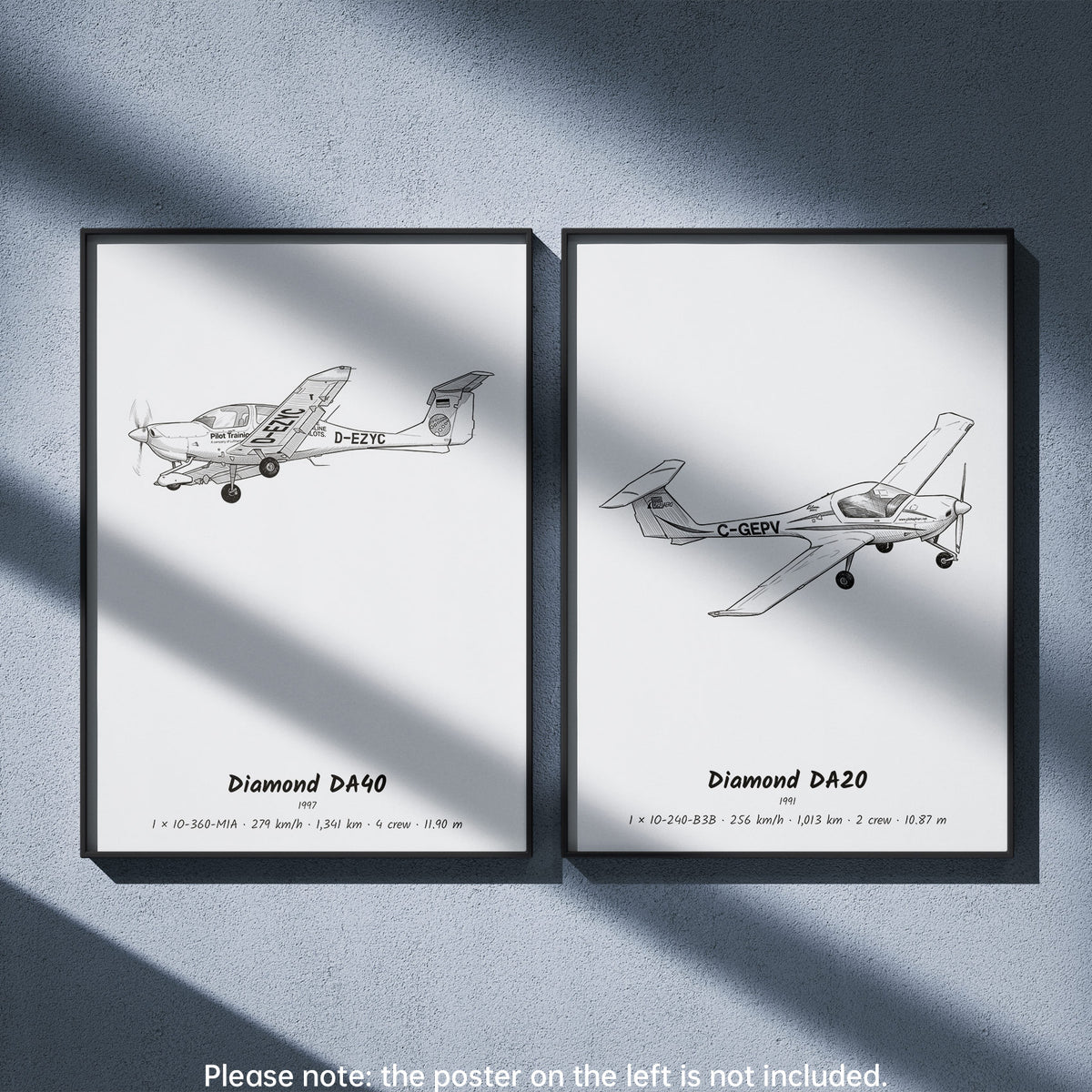 Diamond DA20 Wall Art Paired with Diamond DA40