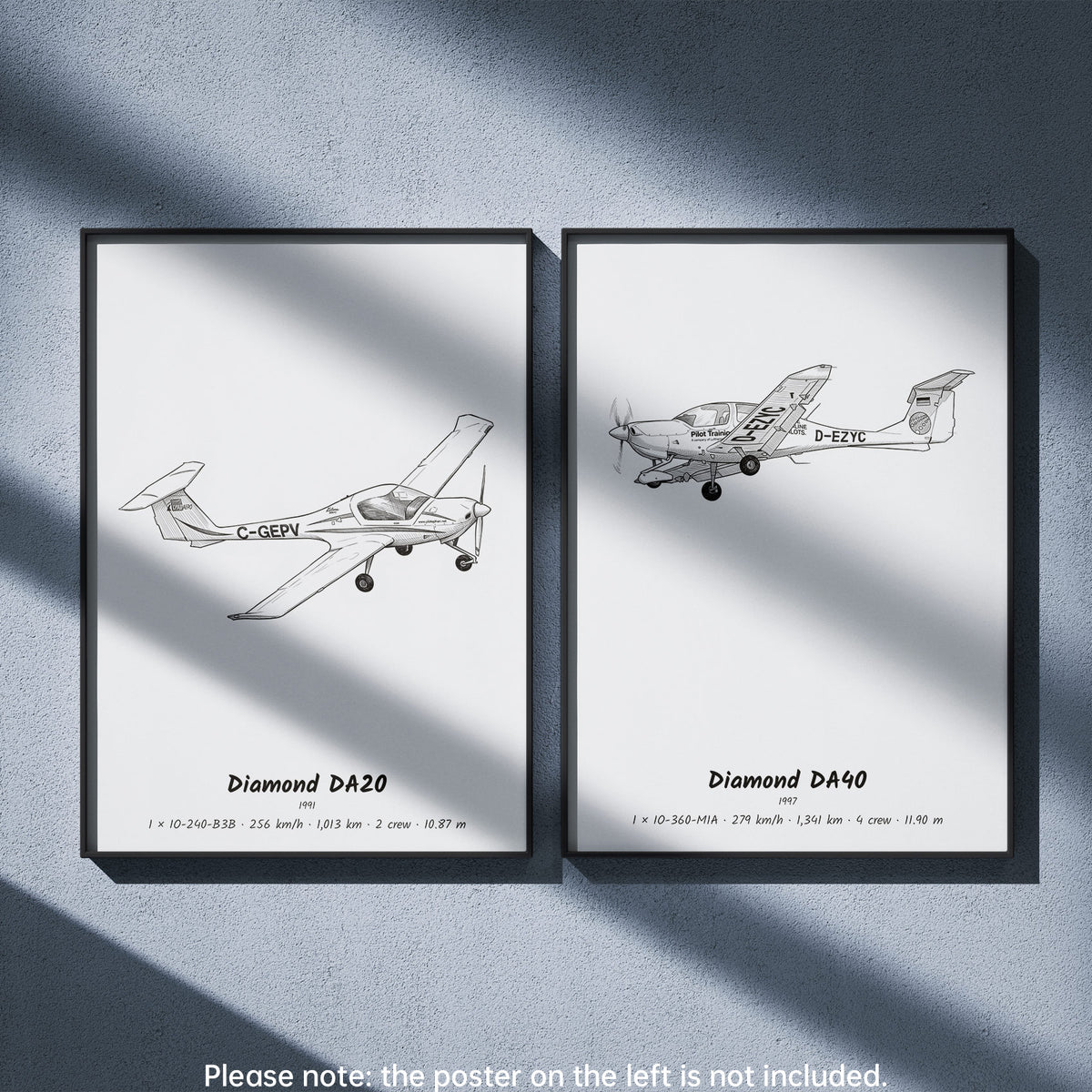 Diamond DA40 Wall Art Paired with Diamond DA20