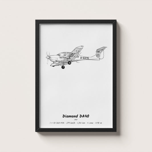 Diamond DA40 Wall Art