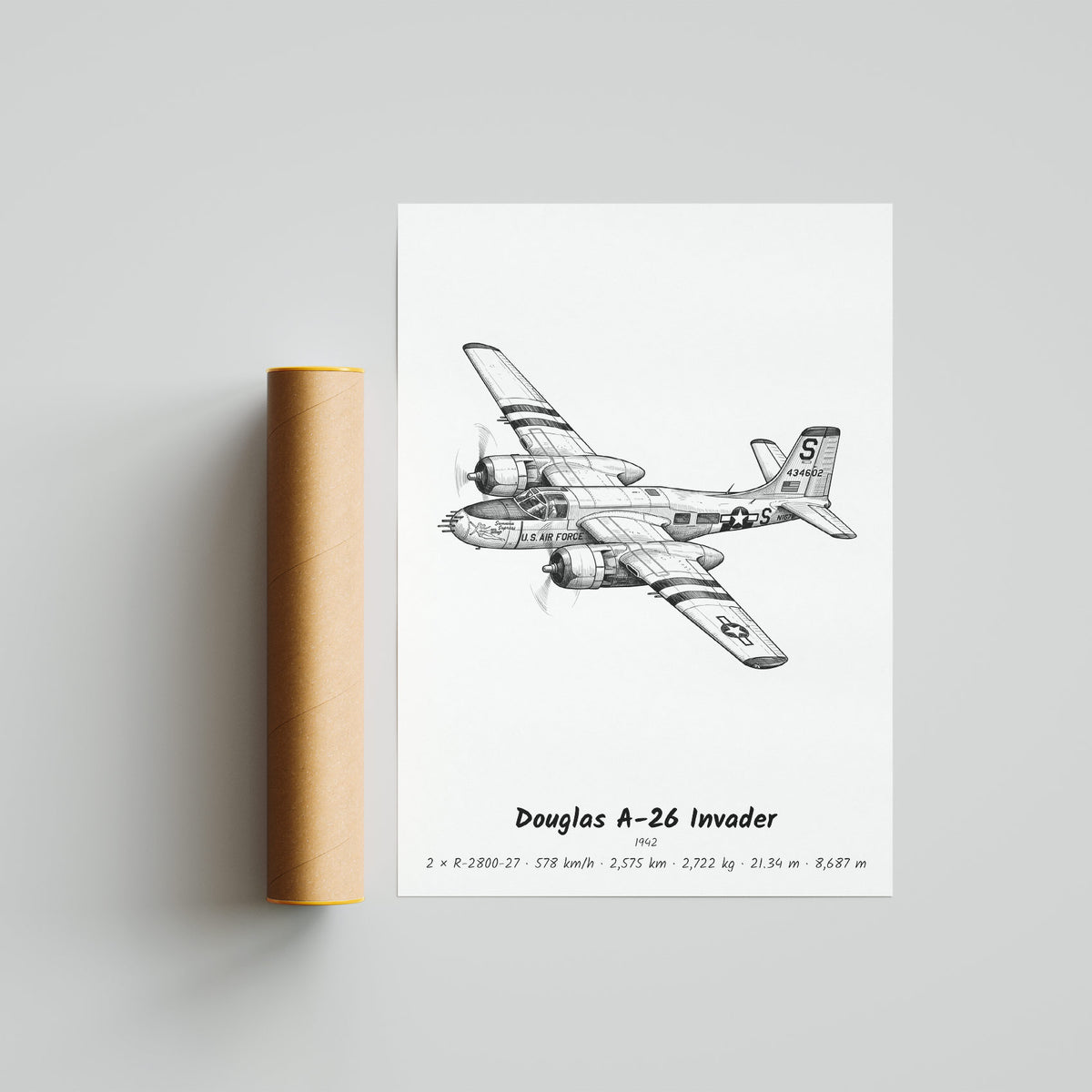 Douglas A-26 Invader Poster Print