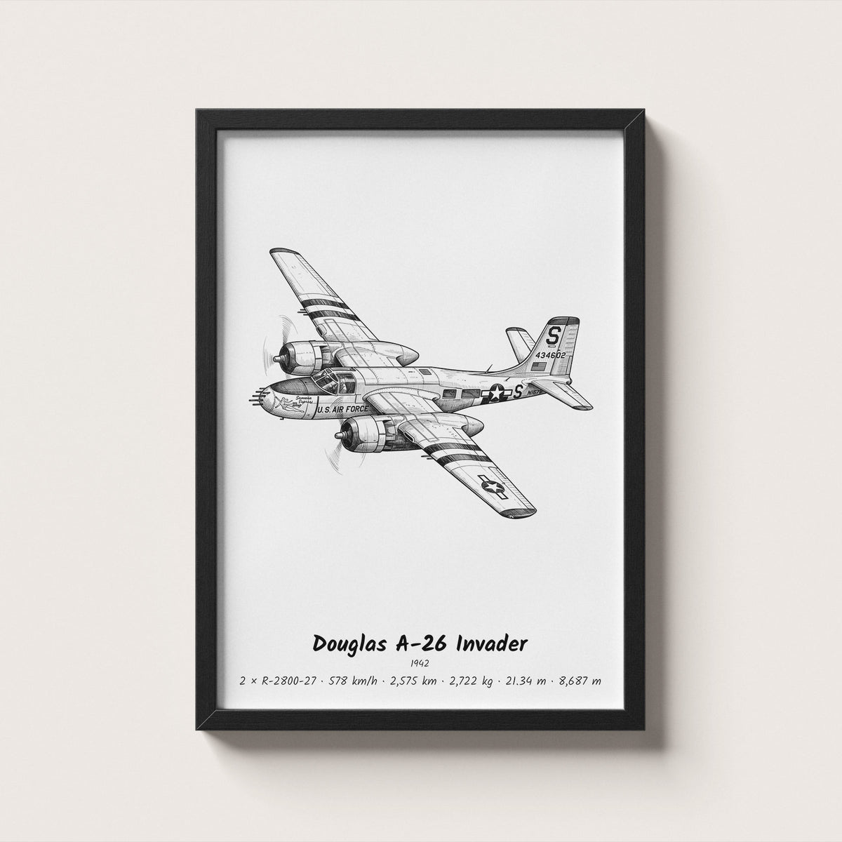 Douglas A-26 Invader Wall Art