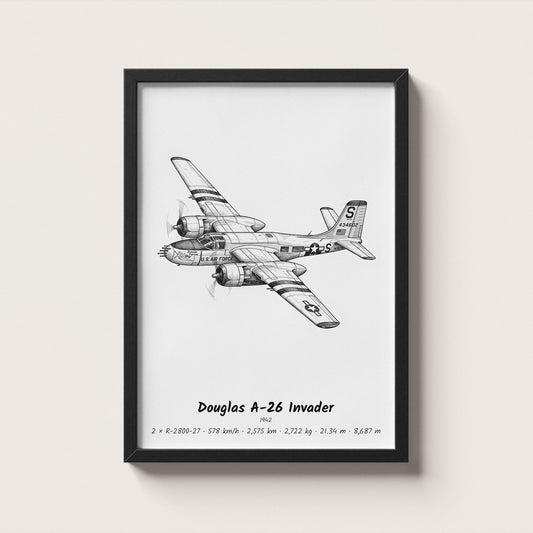 Douglas A-26 Invader Wall Art