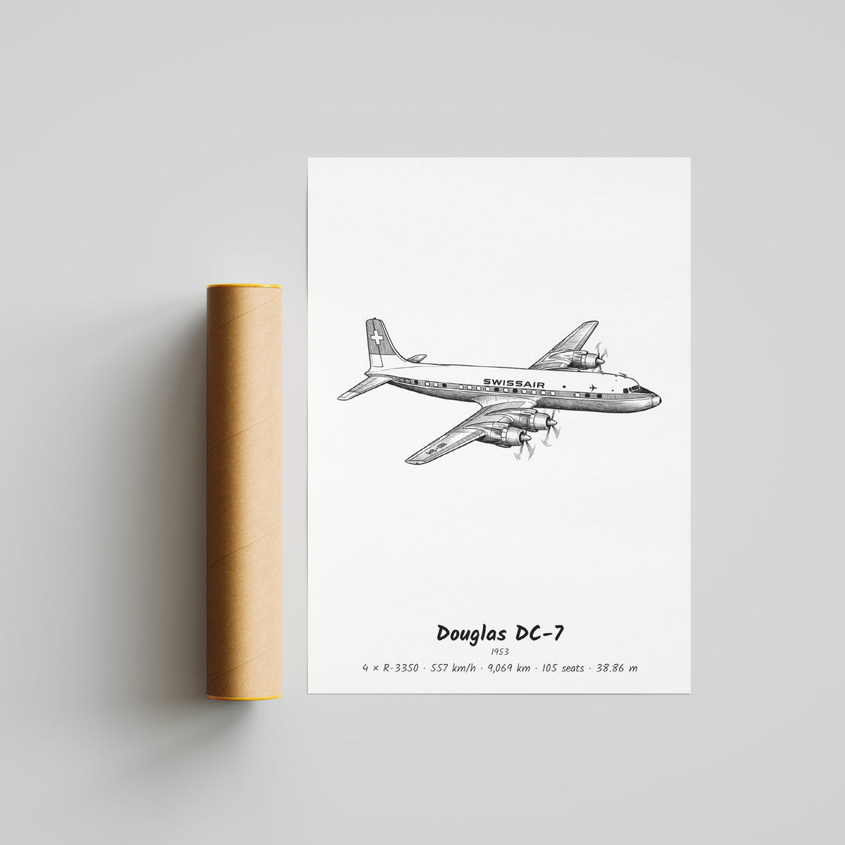Douglas DC-7 Poster Print