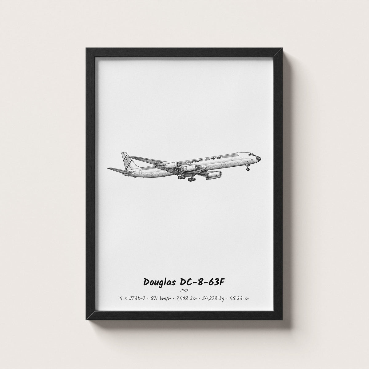 Douglas DC-8-63F Wall Art