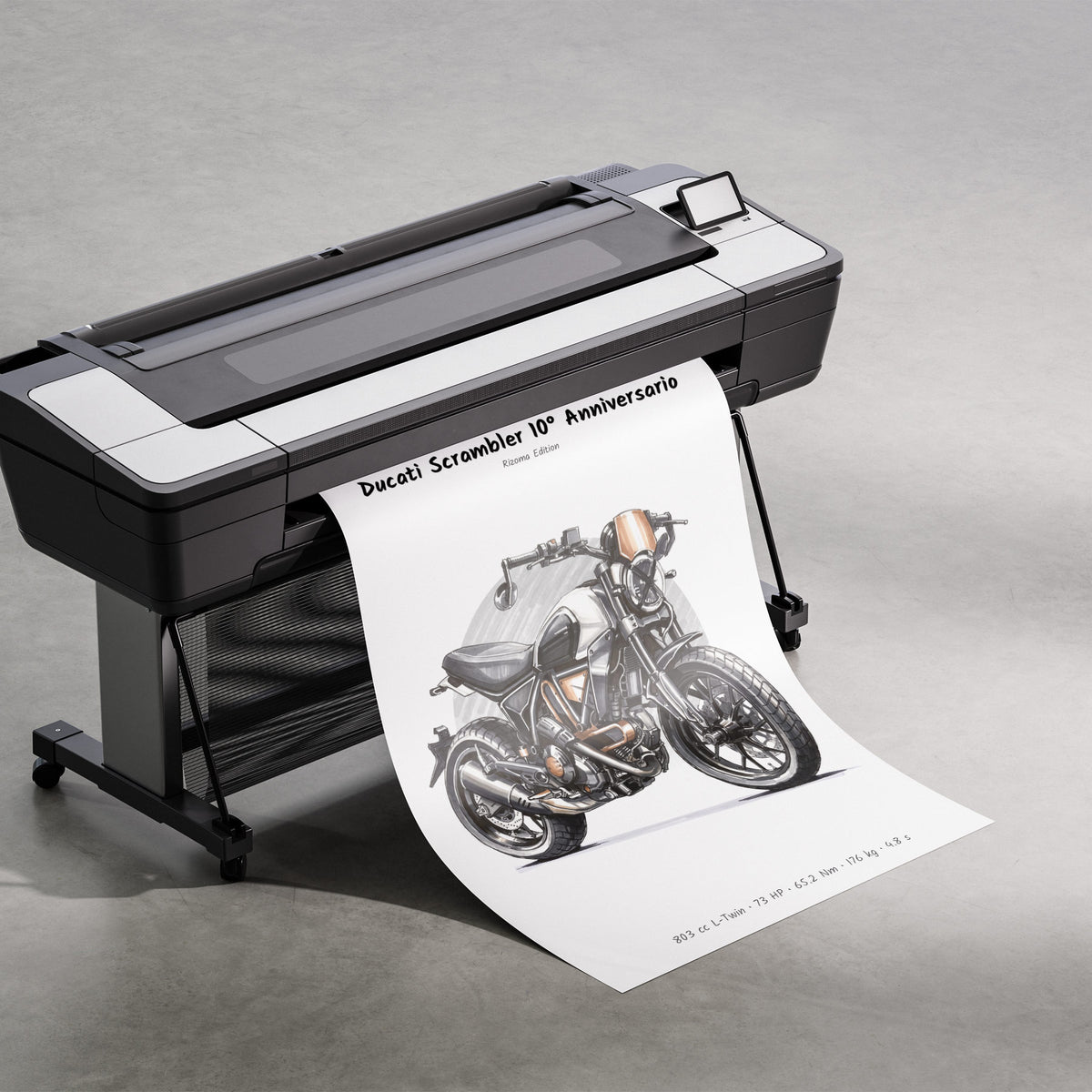 Ducati Scrambler 10th Anniversario 2025 Print