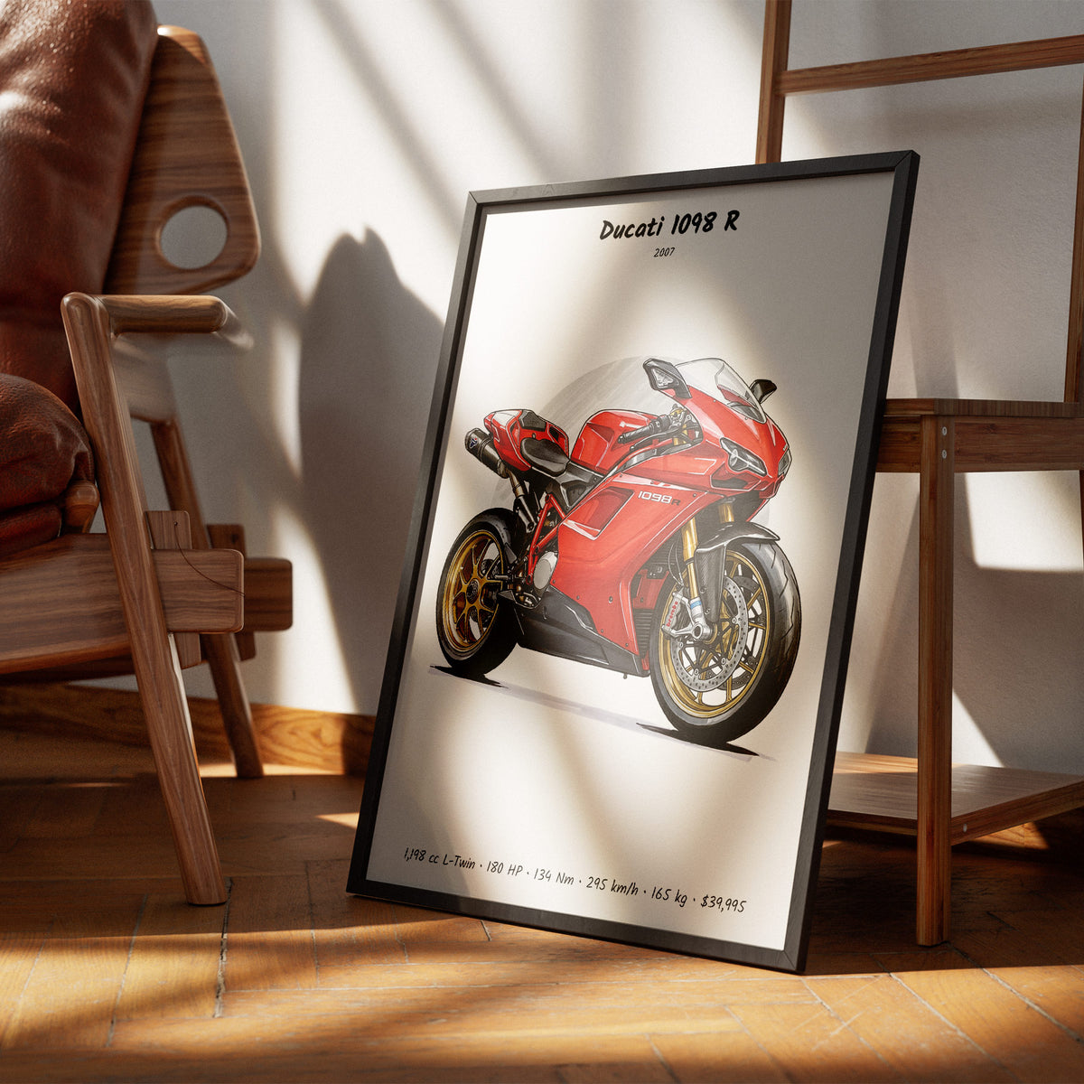 Ducati 1098 R 2007 Wall Art