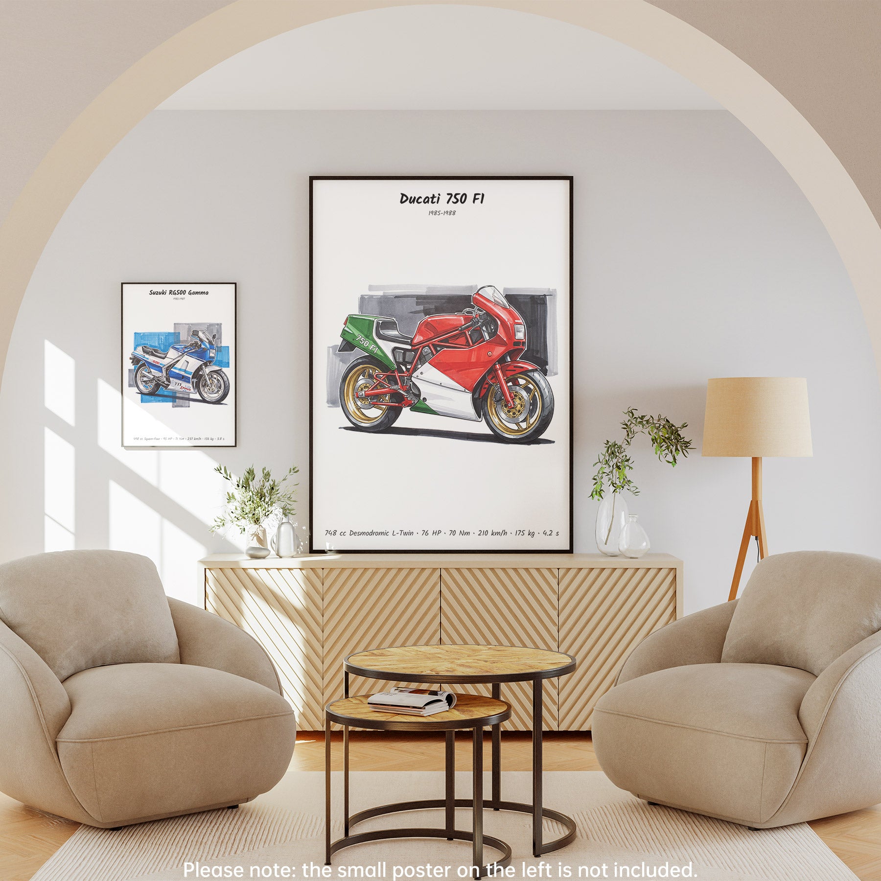 Ducati 750 F1 Motorcycle Wall Art
