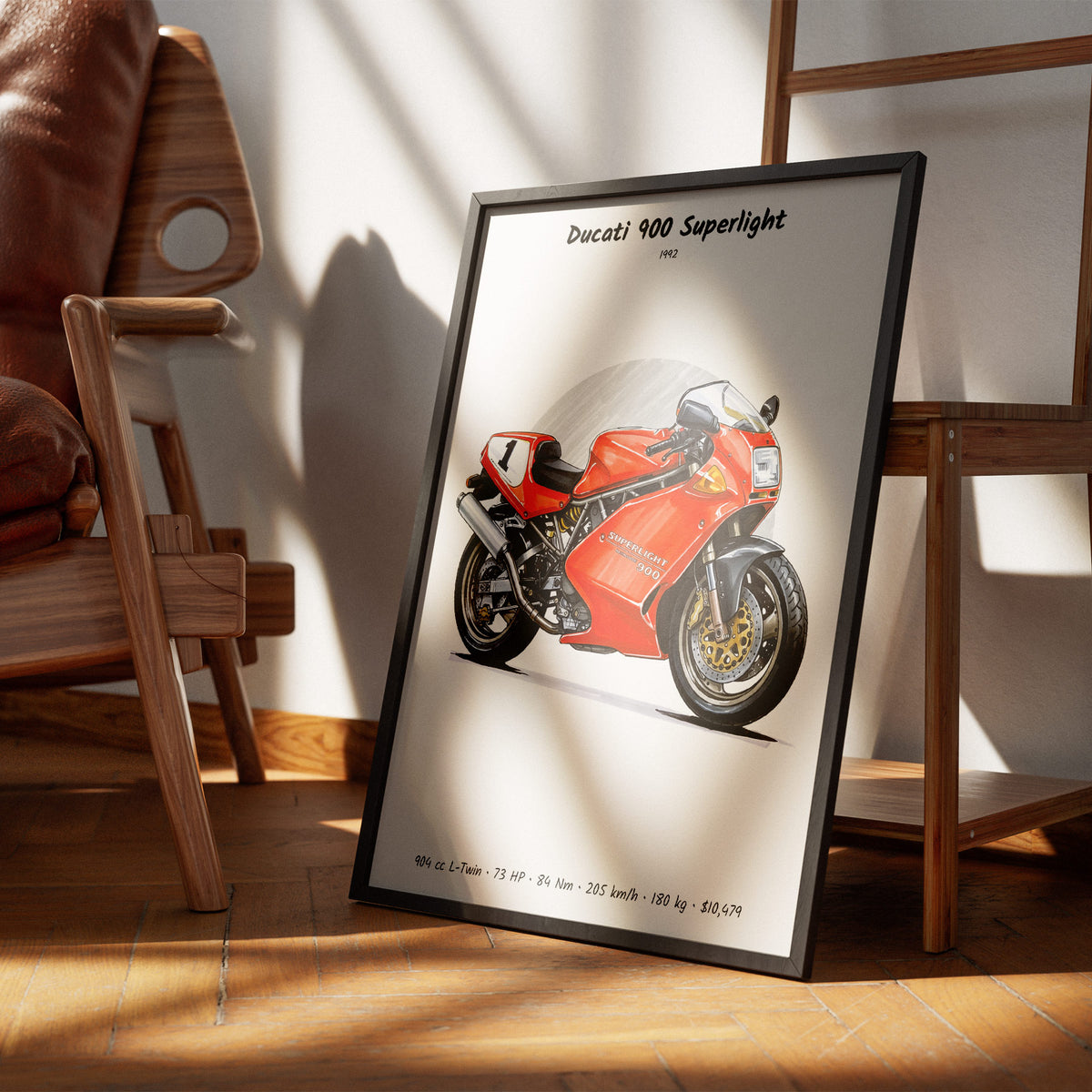 Ducati 900 Superlight 1992 Wall Art