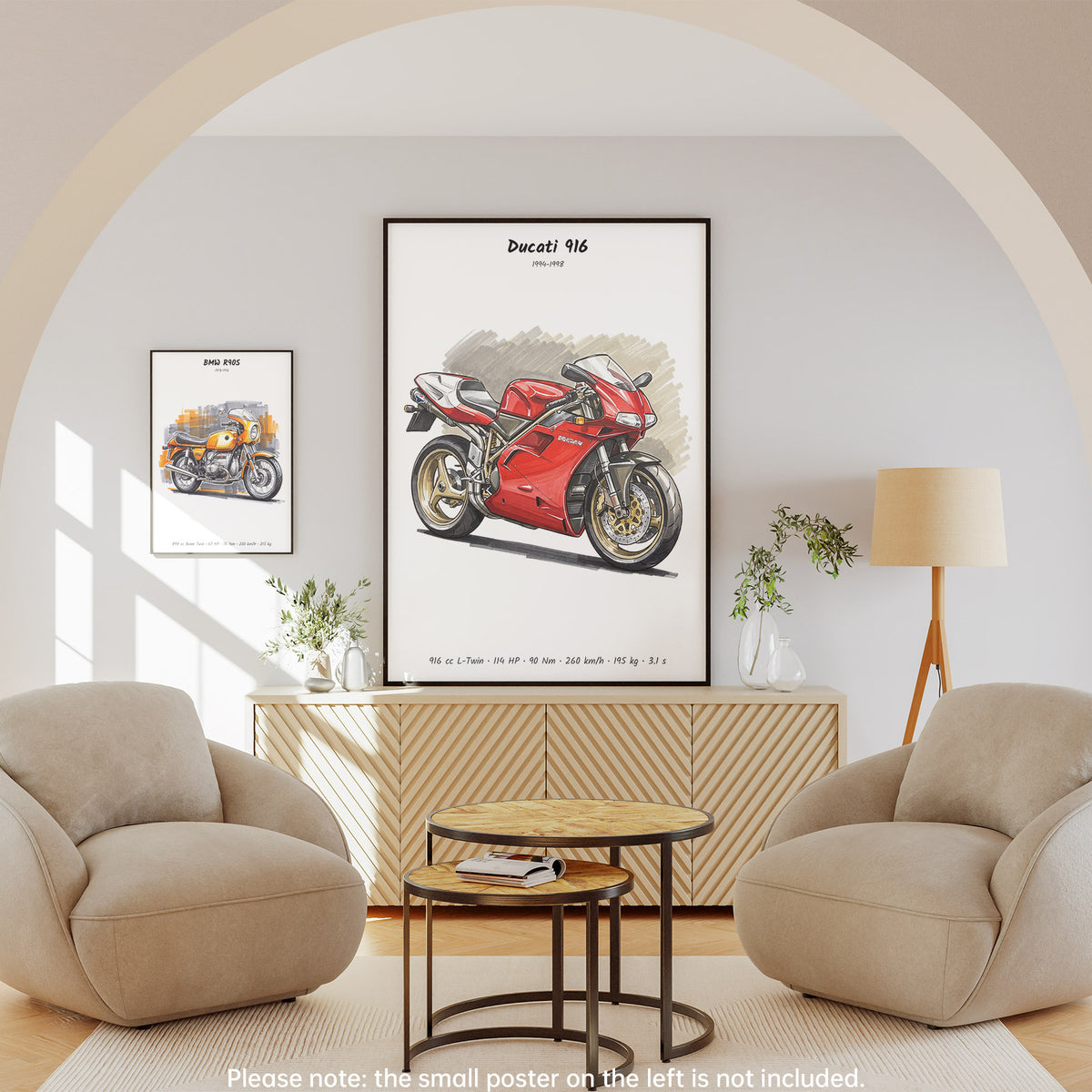 Ducati 916 Motorcycle Wall Art