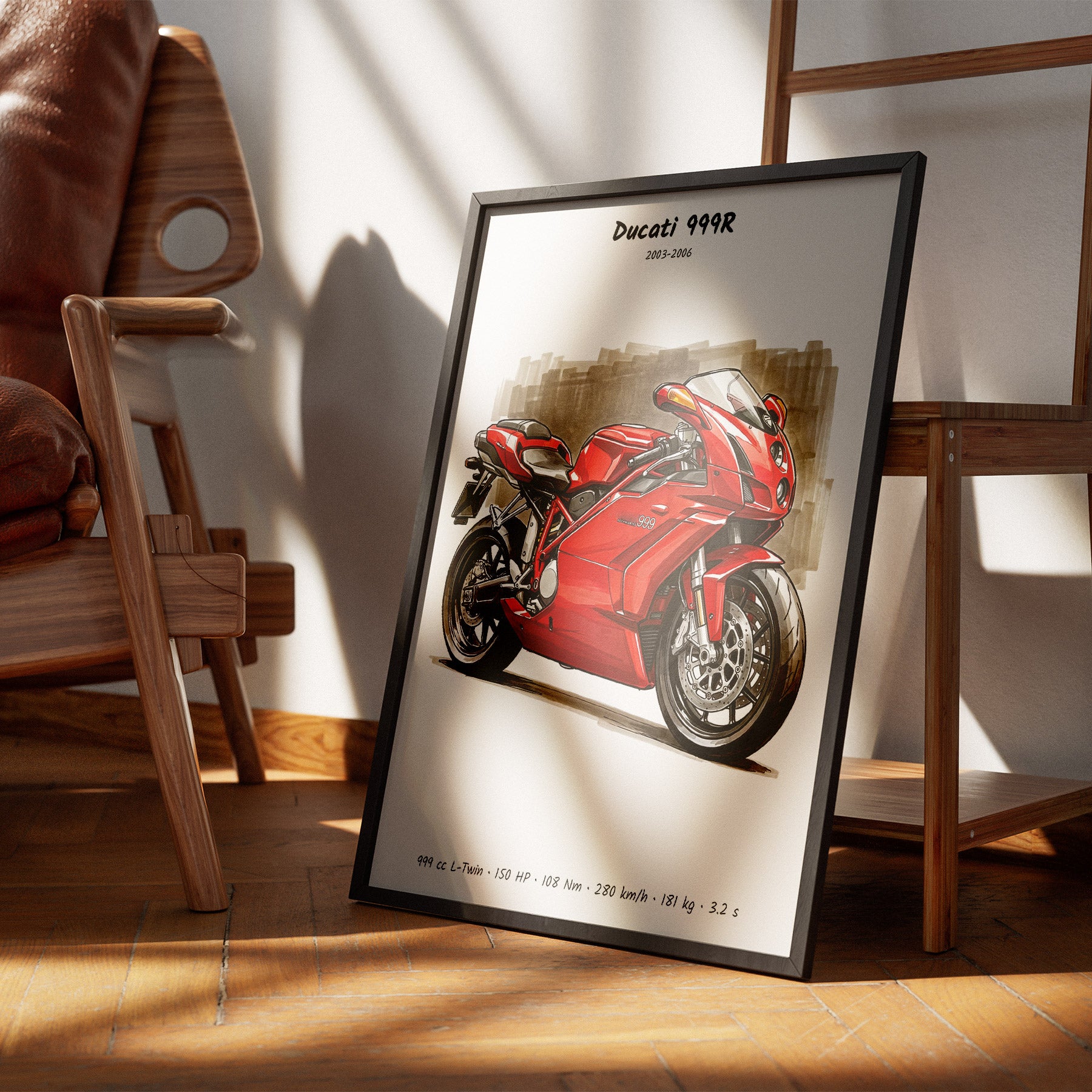 Ducati 999R Motorcycle Art Print