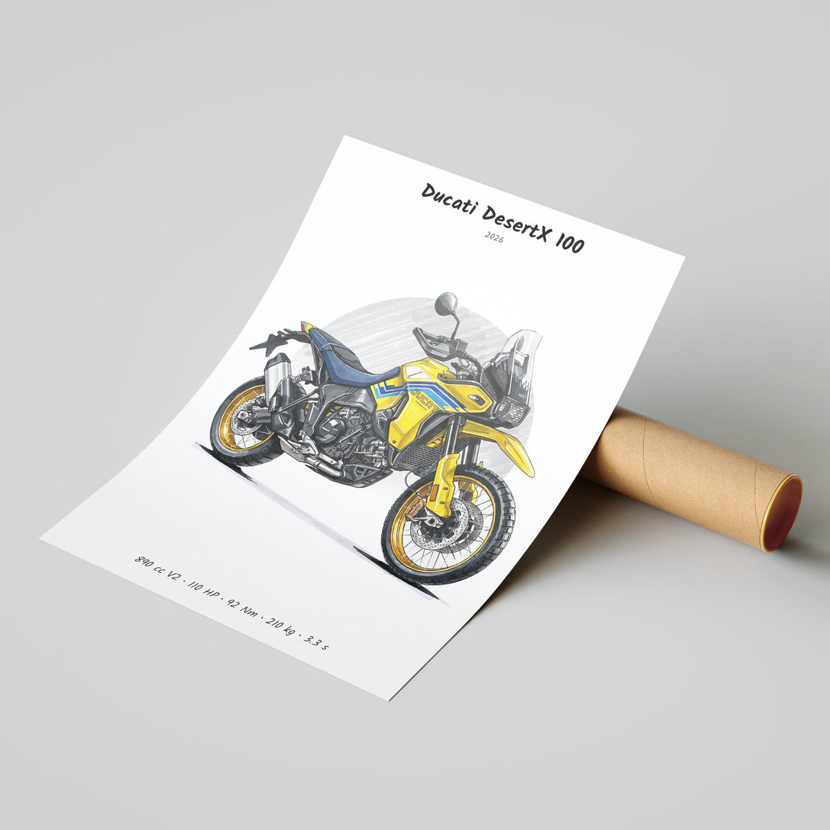 Ducati DesertX 100 2026 Poster