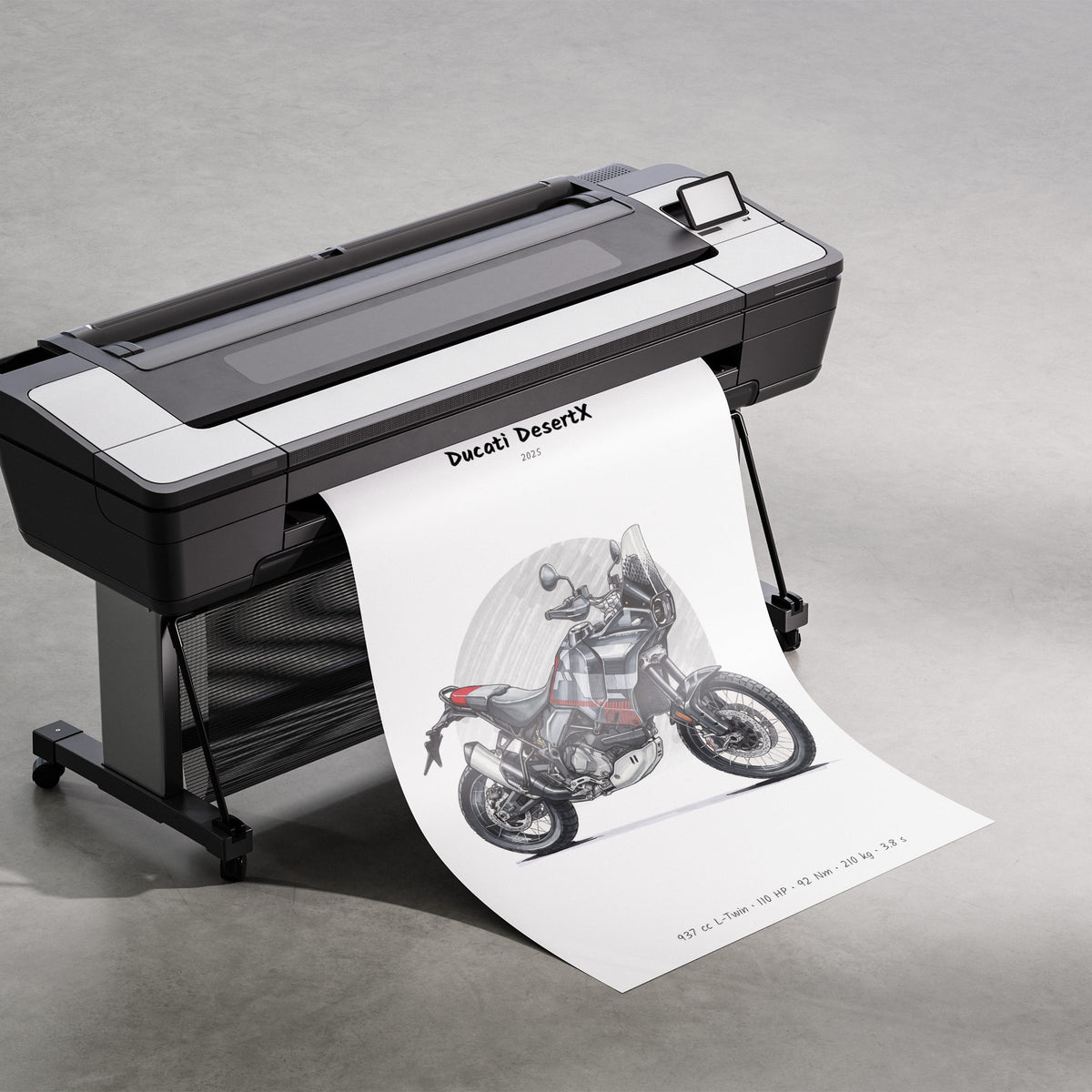 Ducati DesertX 2025 Print
