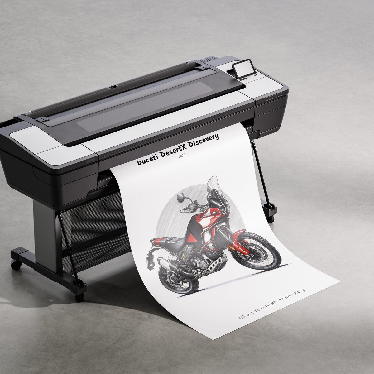 Ducati DesertX Discovery 2025 Print