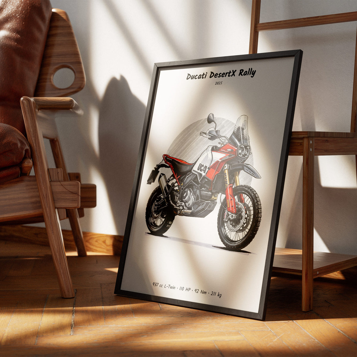 Ducati DesertX Rally 2025 Wall Art