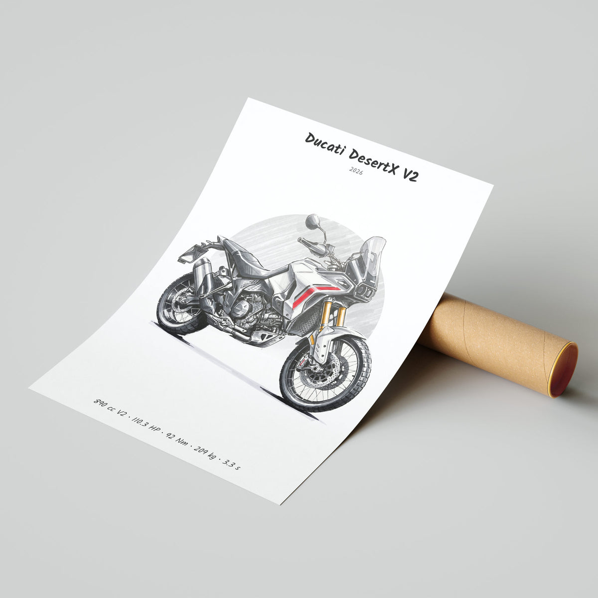 Ducati DesertX V2 2026 Poster