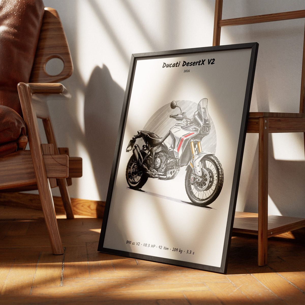 Ducati DesertX V2 2026 Wall Art