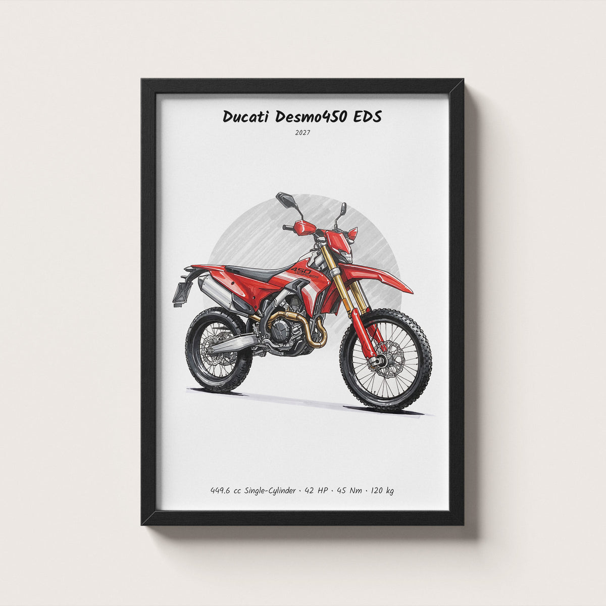 Ducati Desmo450 EDS 2027 Wall Art