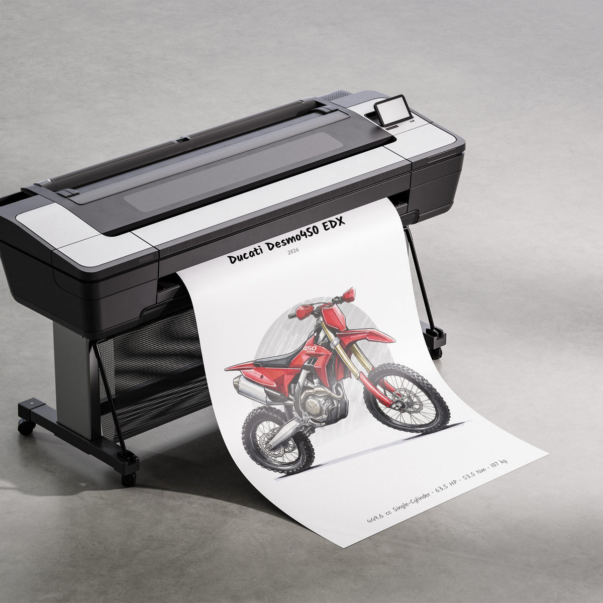 Ducati Desmo450 EDX 2026 Print