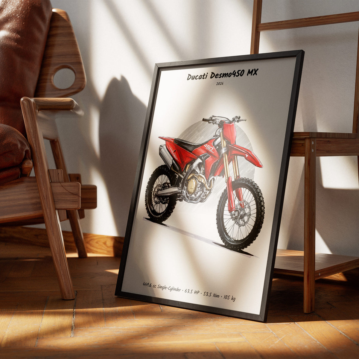 Ducati Desmo450 MX 2026 Wall Art
