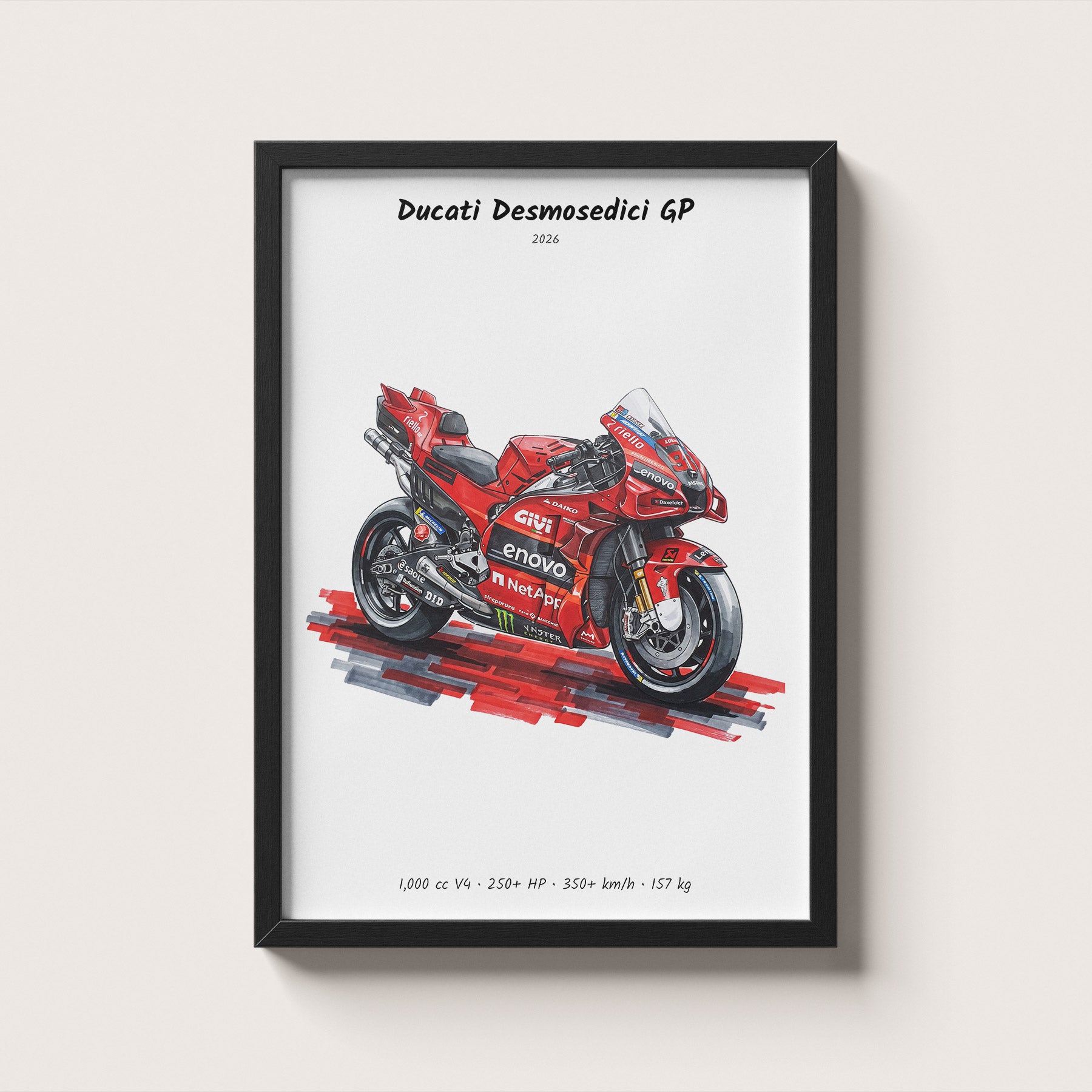 Ducati Desmosedici GP 2026 Art Print