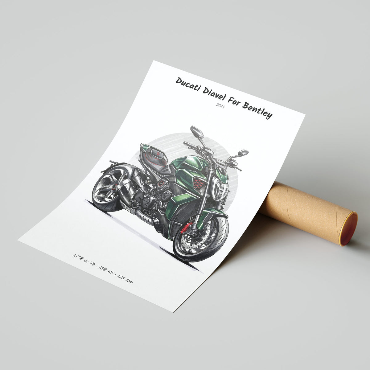 Ducati Diavel For Bentley 2024 Poster
