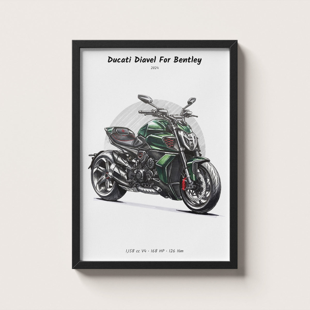 Ducati Diavel For Bentley 2024 Wall Art
