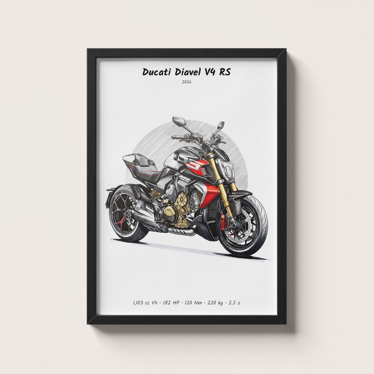 Ducati Diavel V4 RS 2026 Wall Art