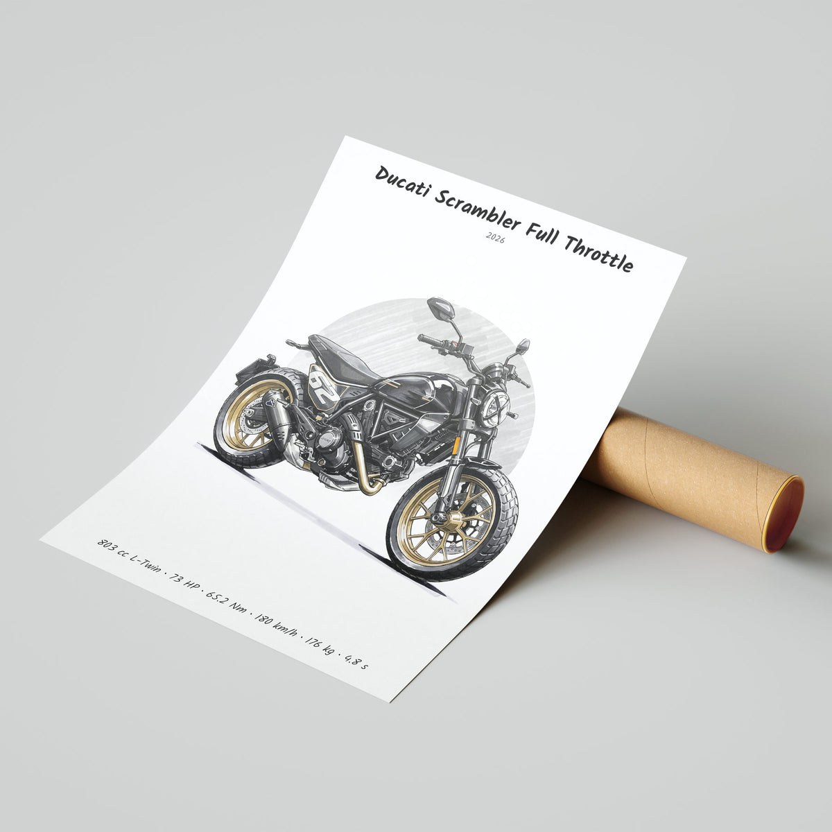 Ducati Scrambler Full Throttle 2026 Poster