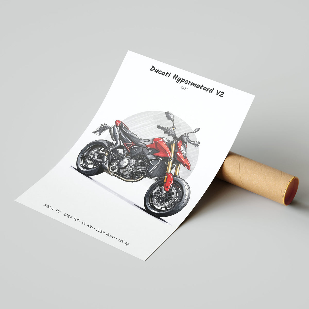 Ducati Hypermotard V2 2026 Poster