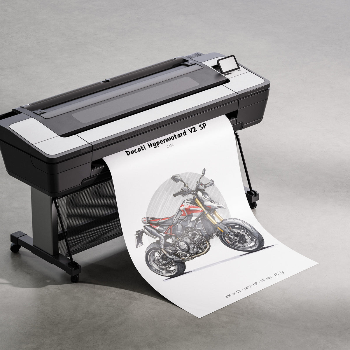 Ducati Hypermotard V2 SP 2026 Print