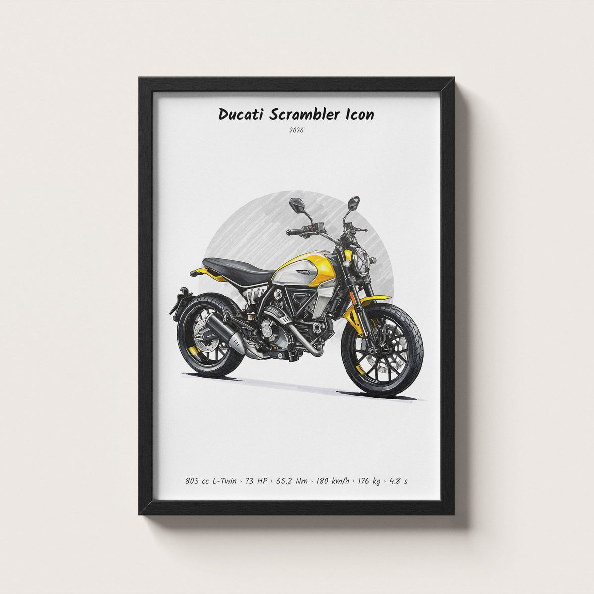 Ducati Scrambler Icon 2026 Wall Art