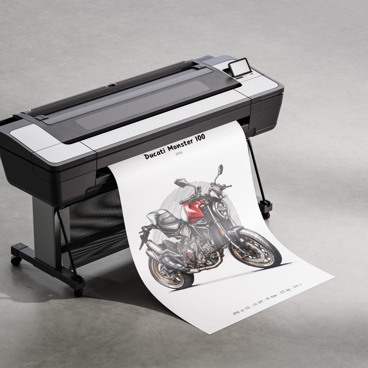 Ducati Monster 100 2026 Print