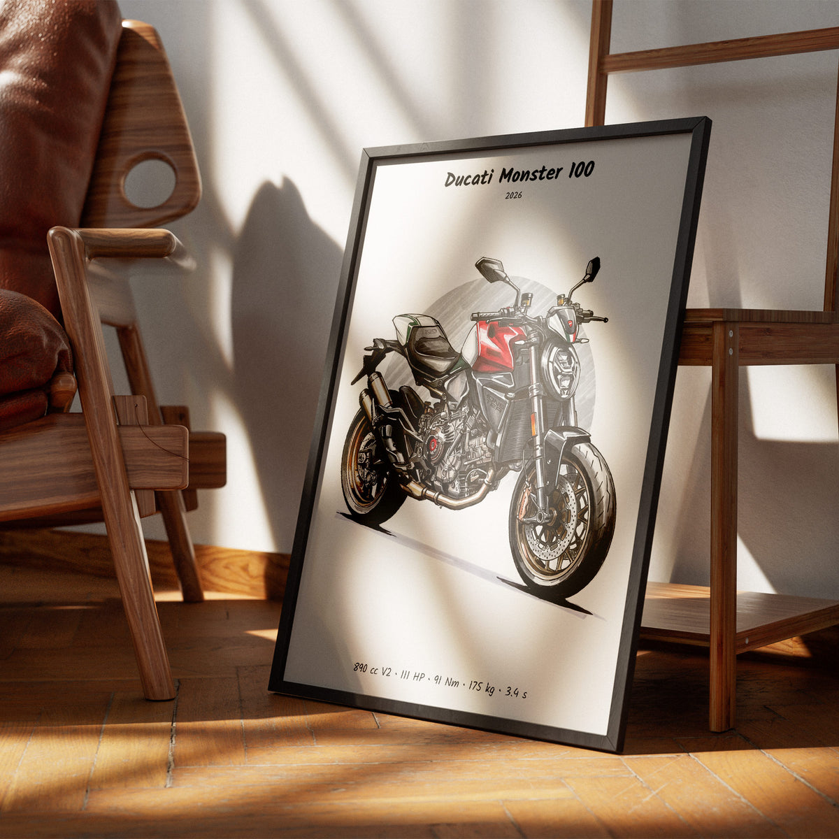 Ducati Monster 100 2026 Wall Art