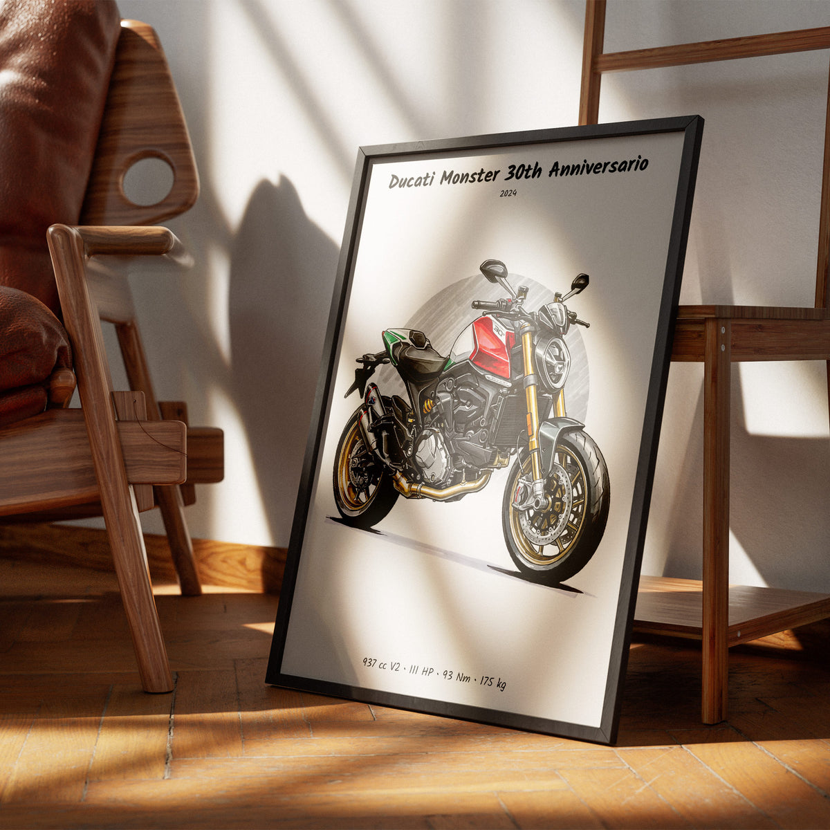 Ducati Monster 30th Anniversario 2024 Wall Art