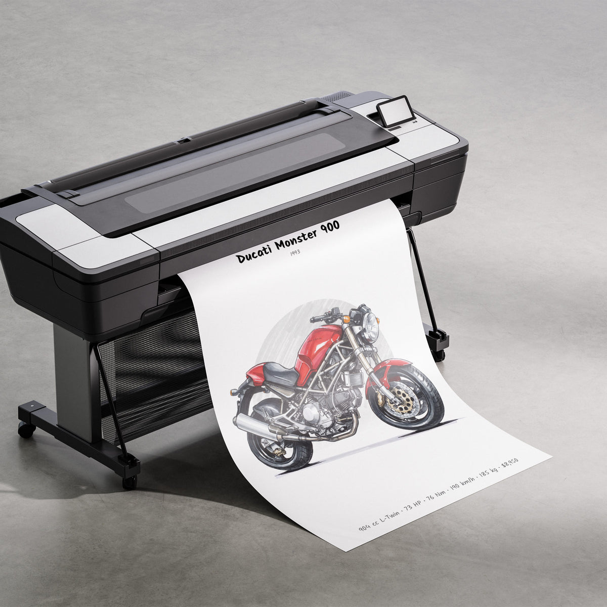 Ducati Monster 900 1993 Print