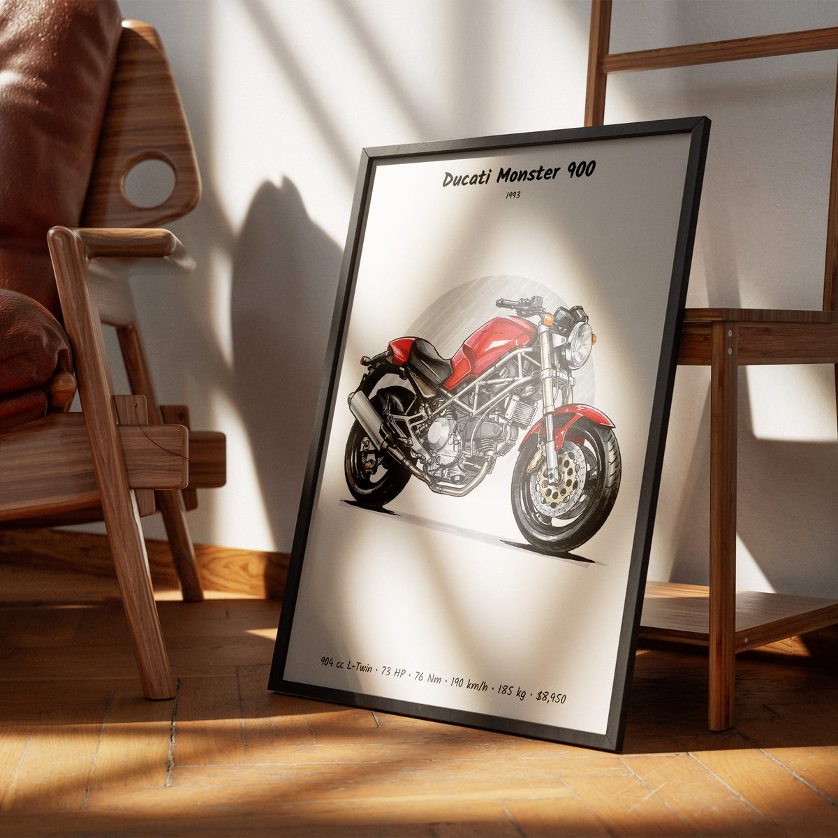 Ducati Monster 900 1993 Wall Art