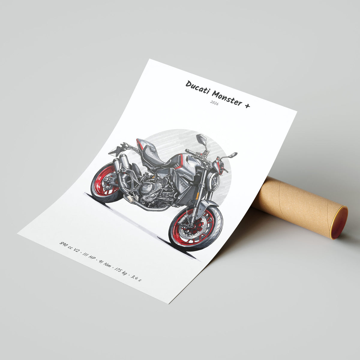Ducati Monster + 2026 Poster