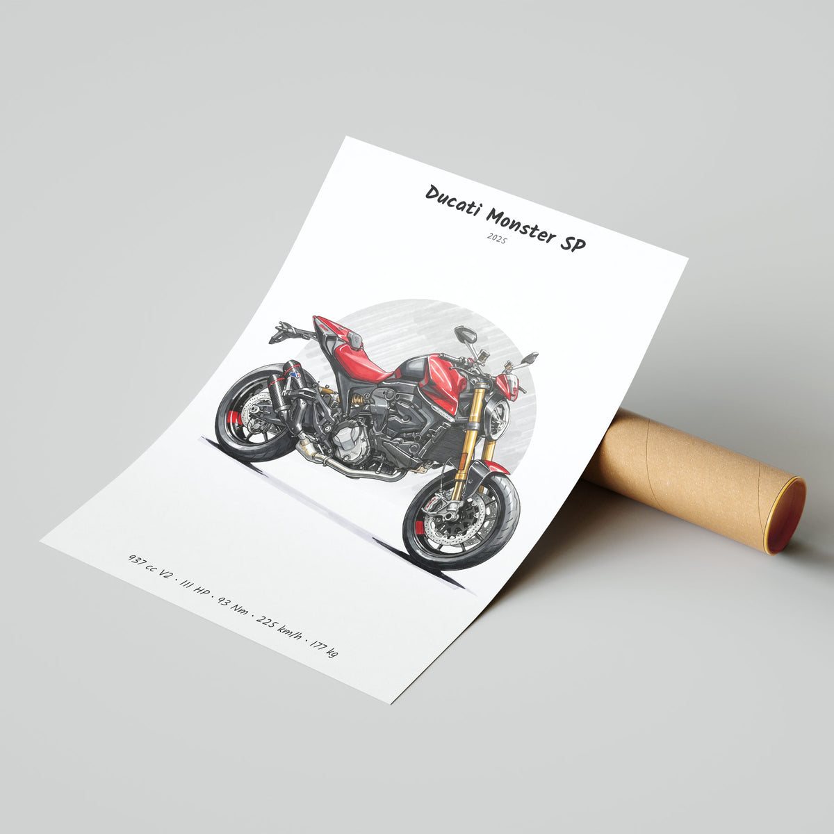 Ducati Monster SP 2025 Poster
