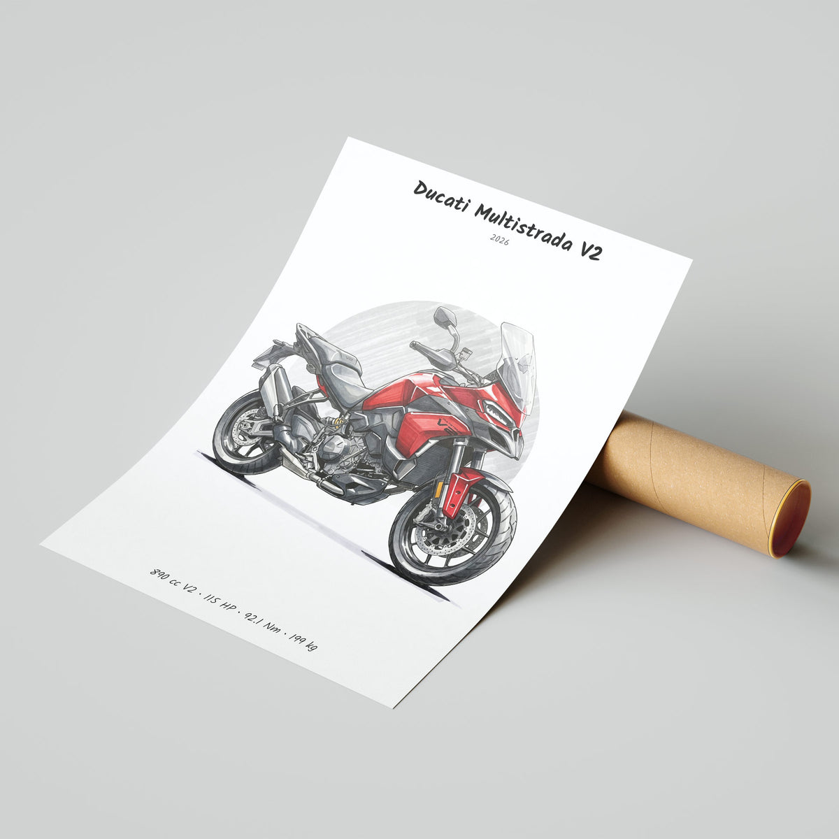 Ducati Multistrada V2 2026 Poster