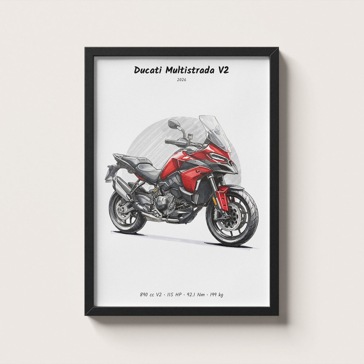 Ducati Multistrada V2 2026 Wall Art